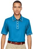 Adidas Golf Puremotion Piped Mens Polo Shirt Adidas Golf Puremotion Piped Mens Polo Shirt
