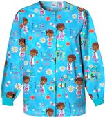 Tooniforms Women Mc Stuffins Warm-Up Scrub Jacket