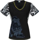 Tooniforms Womens R2 To The Rescue Scrub Top