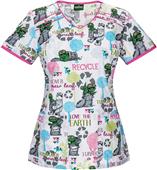 Tooniforms Womens Oscar Loves The Earth Scrub Top