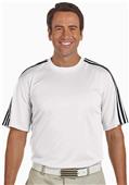 Adidas Golf Mens Climalite 3-Stripes T-Shirt Adidas Golf Mens Climalite 3-Stripes T-Shirt