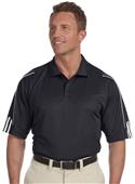 Adidas Golf Mens Climalite 3-Stripes Cuff Polo Adidas Golf Mens Climalite 3-Stripes Cuff Polo