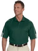 Adidas Golf Mens Climalite 3-Stripes Cuff Polo Adidas Golf Mens Climalite 3-Stripes Cuff Polo