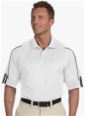 Adidas Golf Mens Climalite 3-Stripes Cuff Polo Adidas Golf Mens Climalite 3-Stripes Cuff Polo
