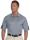 Adidas Golf Mens Climalite 3-Stripes Cuff Polo Adidas Golf Mens Climalite 3-Stripes Cuff Polo