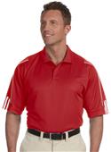 Adidas Golf Mens Climalite 3-Stripes Cuff Polo Adidas Golf Mens Climalite 3-Stripes Cuff Polo