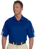 Adidas Golf Mens Climalite 3-Stripes Cuff Polo Adidas Golf Mens Climalite 3-Stripes Cuff Polo