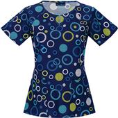 Tooniforms Womens How Bright You Are Scrub Top