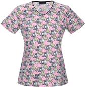 Tooniforms Womens Just Kitten Around Scrub Top