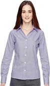 North End Sport Blue Ladies Wrinkle-Free Shirt North End Sport Blue Ladies Wrinkle-Free Shirt