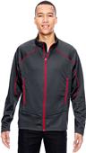 North End Sport Red Mens Cadence Brush Jacket North End Sport Red Mens Cadence Brush Jacket