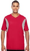 Team 365 Mens Short-Sleeve Athletic V-Neck Jersey Team 365 Mens Short-Sleeve Athletic V-Neck Jersey