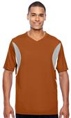 Team 365 Mens Short-Sleeve Athletic V-Neck Jersey Team 365 Mens Short-Sleeve Athletic V-Neck Jersey