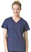 Maevn PrimaFlex Women's Curved V-Neck Scrub Tops Maevn PrimaFlex Women's Curved V-Neck Scrub Tops
