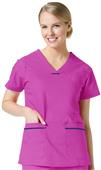 Maevn PrimaFlex Women's Curved V-Neck Scrub Tops Maevn PrimaFlex Women's Curved V-Neck Scrub Tops