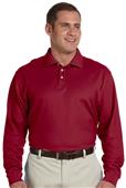 Devon & Jones Mens Pima Piqué Long-Sleeve Polo Devon & Jones Mens Pima Piqué Long-Sleeve Polo