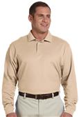 Devon & Jones Mens Pima Piqué Long-Sleeve Polo Devon & Jones Mens Pima Piqué Long-Sleeve Polo