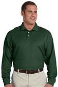 Devon & Jones Mens Pima Piqué Long-Sleeve Polo Devon & Jones Mens Pima Piqué Long-Sleeve Polo