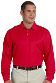 Devon & Jones Mens Pima Piqué Long-Sleeve Polo Devon & Jones Mens Pima Piqué Long-Sleeve Polo