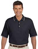 Devon & Jones Mens Pima Piqué S/S Tipped Polo Devon & Jones Mens Pima Piqué S/S Tipped Polo