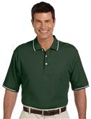 Devon & Jones Mens Pima Piqué S/S Tipped Polo Devon & Jones Mens Pima Piqué S/S Tipped Polo