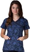Maevn Prints Women's MockWrap Princess Scrub Tops Maevn Prints Women's MockWrap Princess Scrub Tops