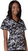 Maevn Prints Women's MockWrap Princess Scrub Tops Maevn Prints Women's MockWrap Princess Scrub Tops