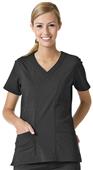 Maevn EcoFlex Women's Curved V-Neck Scrub Tops Maevn EcoFlex Women's Curved V-Neck Scrub Tops