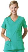 Maevn EcoFlex Women's Curved V-Neck Scrub Tops Maevn EcoFlex Women's Curved V-Neck Scrub Tops
