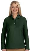 Devon & Jones Ladies Pima Piqué Long-Sleeve Polo Devon & Jones Ladies Pima Piqué Long-Sleeve Polo