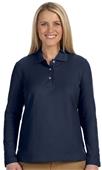 Devon & Jones Ladies Pima Piqué Long-Sleeve Polo Devon & Jones Ladies Pima Piqué Long-Sleeve Polo