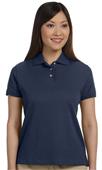 Devon/Jones Lady Solid Perfect Pima Interlock Polo Devon/Jones Lady Solid Perfect Pima Interlock Polo