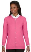 Devon & Jones Ladies Perfect Fit Ribbon Cardigan Devon & Jones Ladies Perfect Fit Ribbon Cardigan