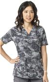 Carhartt Cross-Flex Women's V-Neck Print Scrub Top Carhartt Cross-Flex Women's V-Neck Print Scrub Top