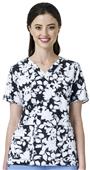 Carhartt Cross-Flex Women's V-Neck Print Scrub Top Carhartt Cross-Flex Women's V-Neck Print Scrub Top