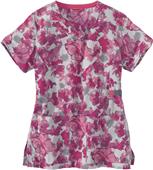 Carhartt Womens Yneck Print Floral Grace Scrub Top Carhartt Womens Yneck Print Floral Grace Scrub Top