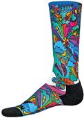 Red Lion Groovy Sublimated Print Crew Socks Red Lion Groovy Sublimated Print Crew Socks