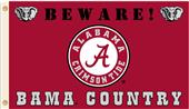 College Alabama Beware of Bama Country 3'x5' Flag College Alabama Beware of Bama Country 3'x5' Flag