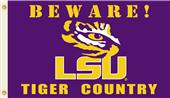 College LSU Beware Tiger Country 3'x5' Flag College LSU Beware Tiger Country 3'x5' Flag