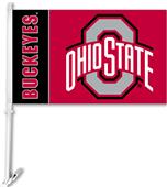 College Ohio State Buckeyes 2-Sided Car Flag College Ohio State Buckeyes 2-Sided Car Flag