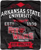 Northwest NCAA Arkansas State 50x60 Raschel Throw Northwest NCAA Arkansas State 50x60 Raschel Throw