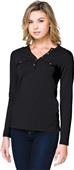 Tri Mountain Womens Hannah Long Sleeve Henley Tri Mountain Womens Hannah Long Sleeve Henley