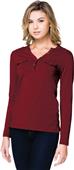 Lilac Bloom Womens Hannah Long Sleeve Henley Lilac Bloom Womens Hannah Long Sleeve Henley