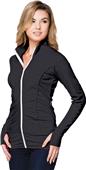 Tri Mountain Womens Mia Jacket Thumbhole Cuffs Tri Mountain Womens Mia Jacket Thumbhole Cuffs
