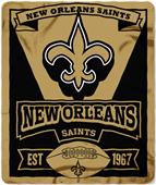 Northwest NFL Saints 50x60 Marque Fleece Northwest NFL Saints 50x60 Marque Fleece
