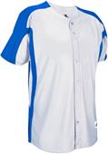 Russell Faux Placket Color Block Baseball Jersey Russell Faux Placket Color Block Baseball Jersey