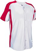 Russell Faux Placket Color Block Baseball Jersey Russell Faux Placket Color Block Baseball Jersey