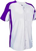 Russell Faux Placket Color Block Baseball Jersey Russell Faux Placket Color Block Baseball Jersey