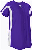 Russell Faux Placket Color Block Softball Jersey Russell Faux Placket Color Block Softball Jersey