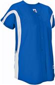 Russell Faux Placket Color Block Softball Jersey Russell Faux Placket Color Block Softball Jersey